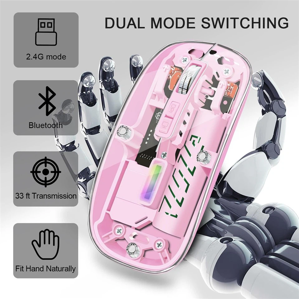 China Transparent Wireless Bluetooth Mouse factory